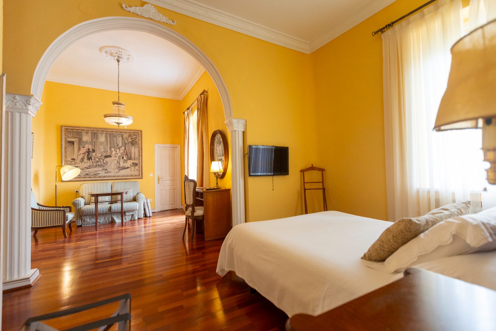 Dormitorio en tonos azules